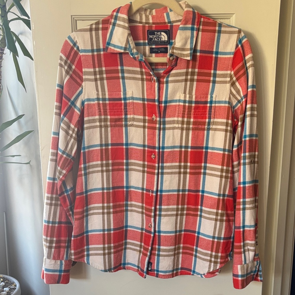 The North Face 100 % cotton flannel shirt